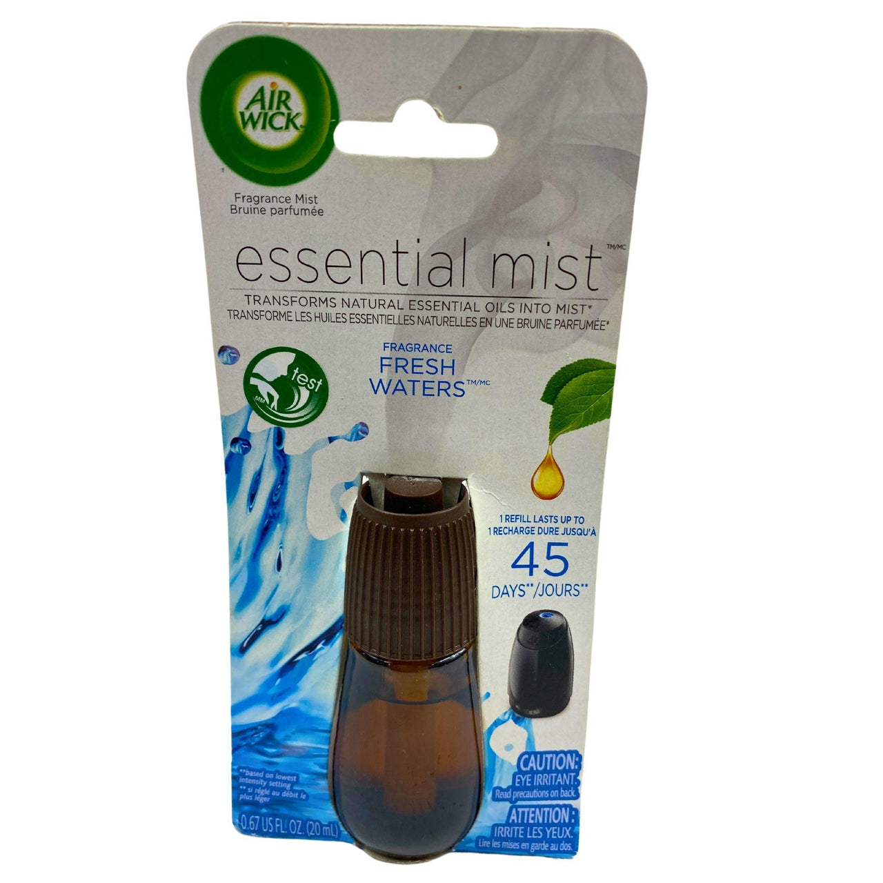 Air Wick Essential Mist Diffuser Refill FRESH WATERS 0.67 oz (50 Pcs Lot) - Discount Wholesalers Inc