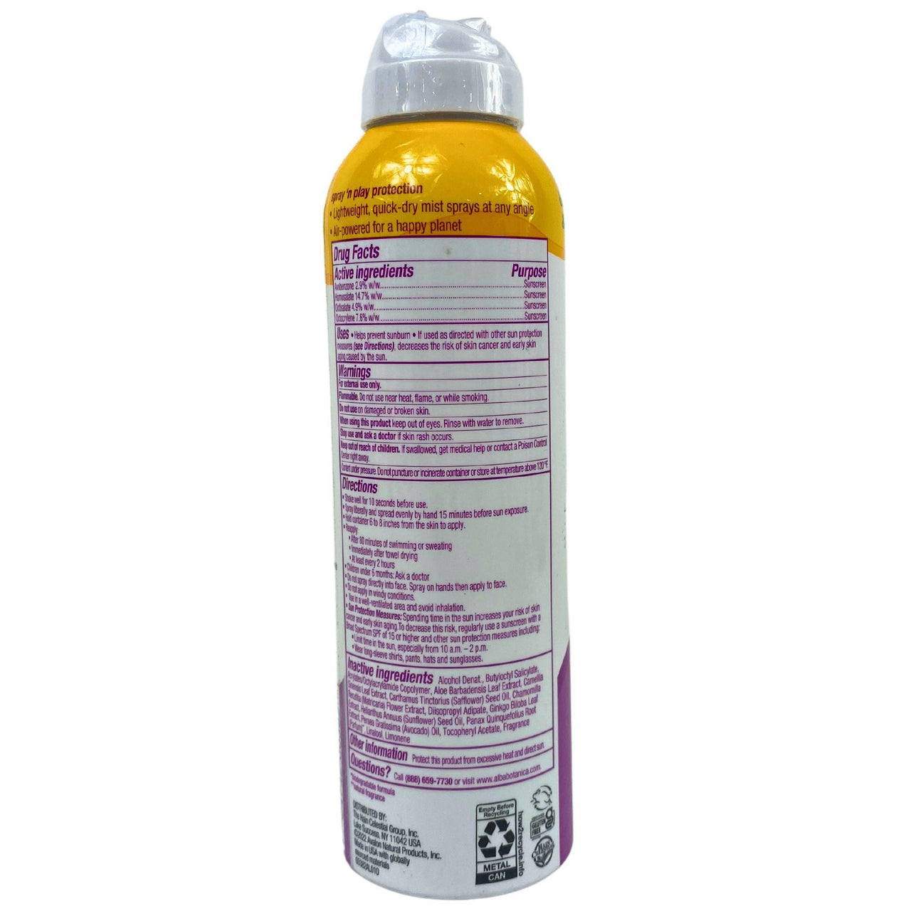 Alba Botanica Kids Broad Spectrum SPF 50 Tropical Fruit Sunscreen Spray 5OZ (50 Pcs Lot) - Discount Wholesalers Inc
