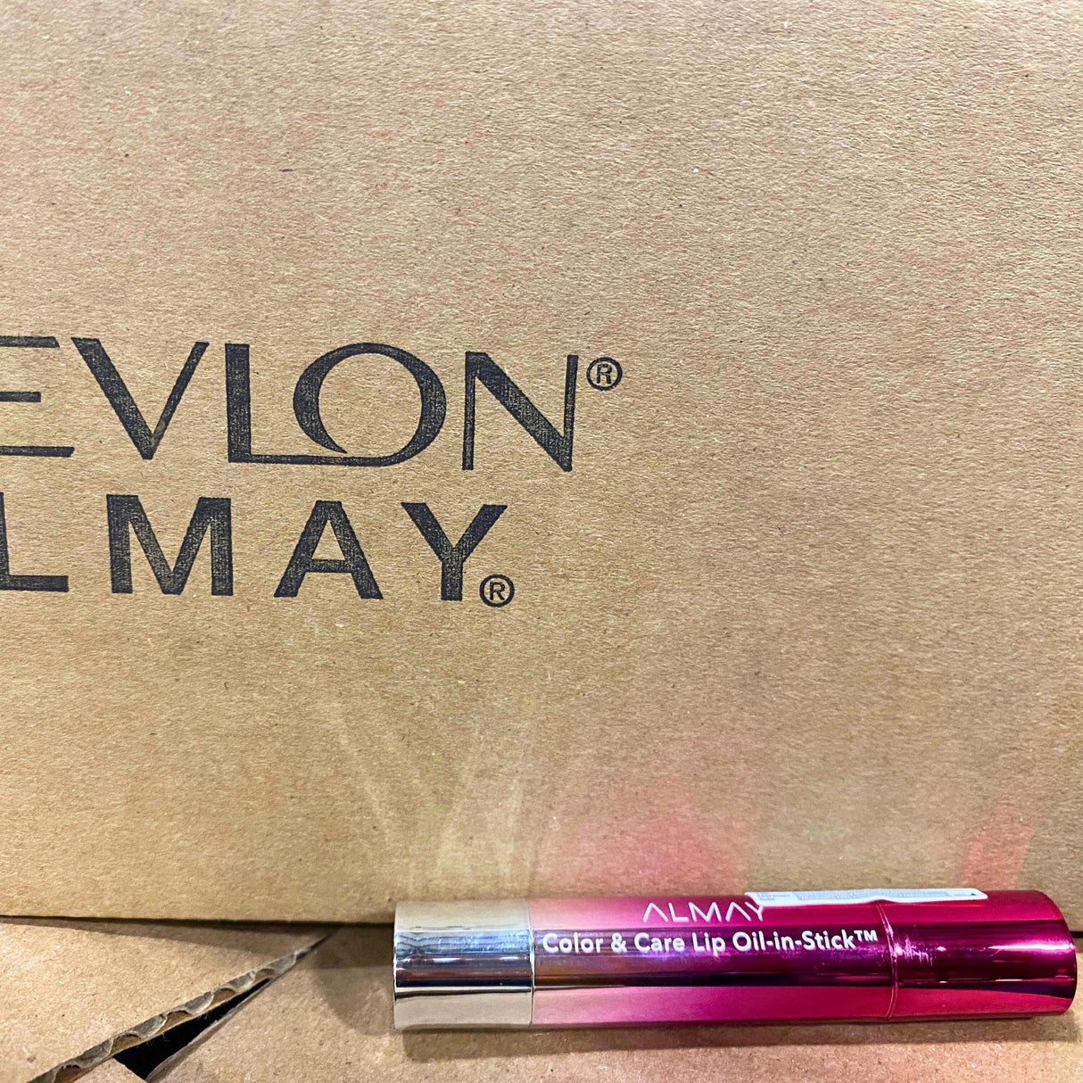 Almay Color & Care Lip Oil - in - Stick 130 Raspberry Rush 0.09OZ (50 Pcs Lot) - Discount Wholesalers Inc