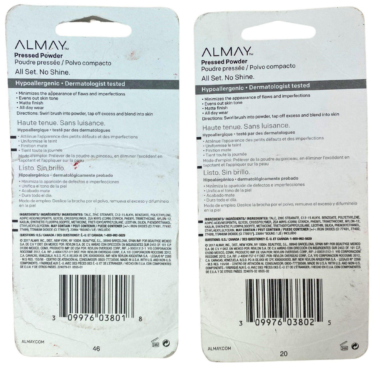 Almay Pressed Powder All Set No Shine Hypoallergenic (50 Pcs Lot) - Discount Wholesalers Inc