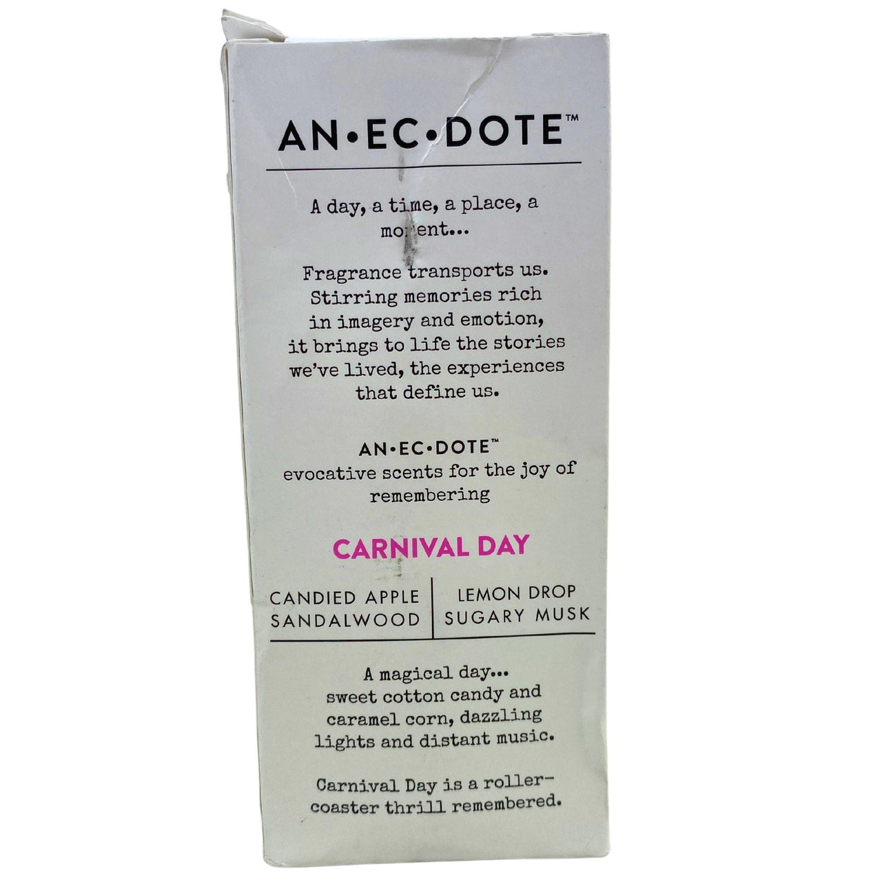 Anecdote Carnival Day Candied Apple Sandalwood|Lemon Drop Sugary Musk 3.4OZ (50 Pcs Lot) - Discount Wholesalers Inc