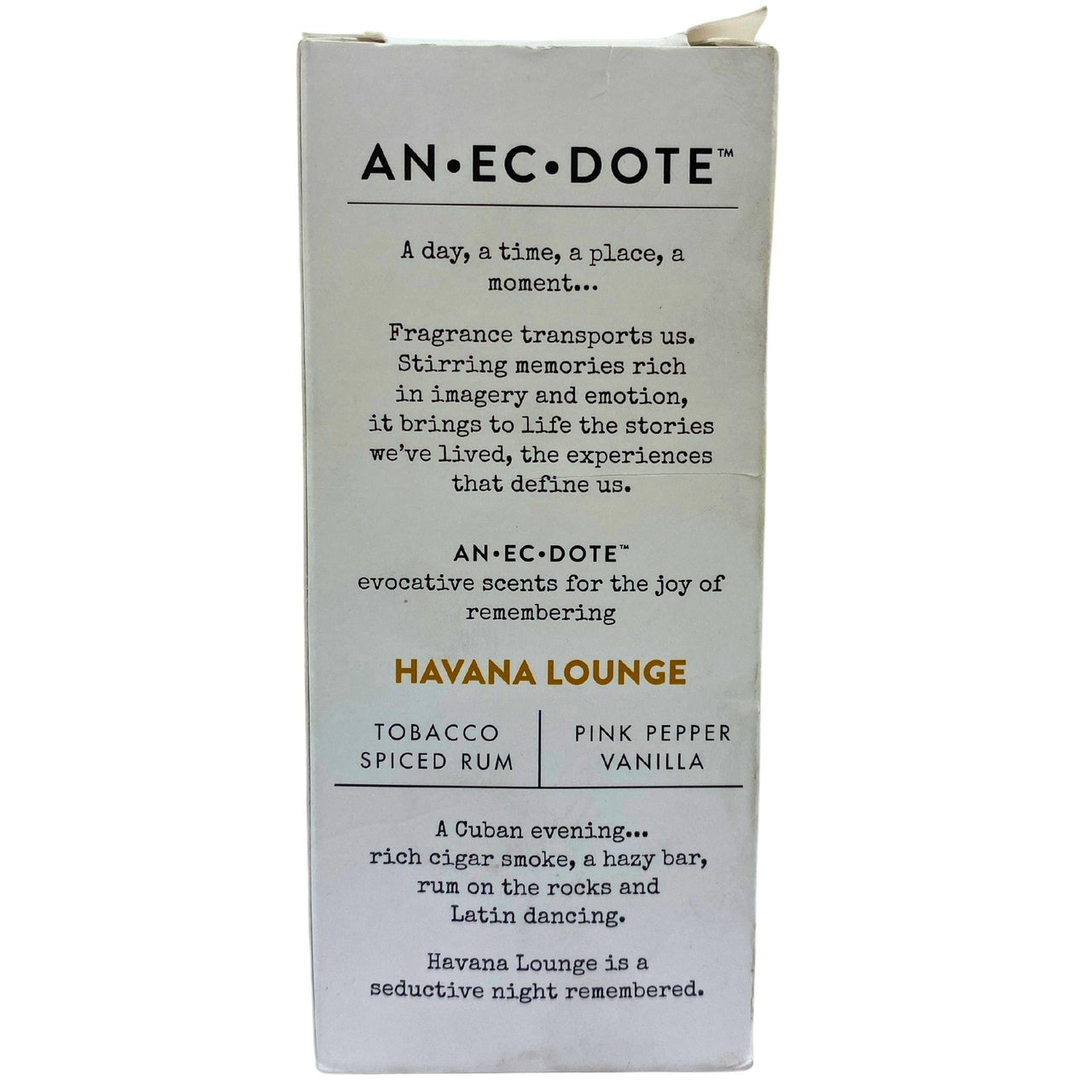 Anecdote Havana Lounge Tobacco Spiced Rum|Pink Pepper Vanilla 3.4OZ (50 Pcs lot) - Discount Wholesalers Inc