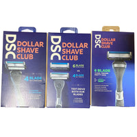 Thumbnail for Assorted Dollar Shave Club Razor Handles & Cartridges 6 Blade + 4 Blade (50 Pcs Box) - Discount Wholesalers Inc