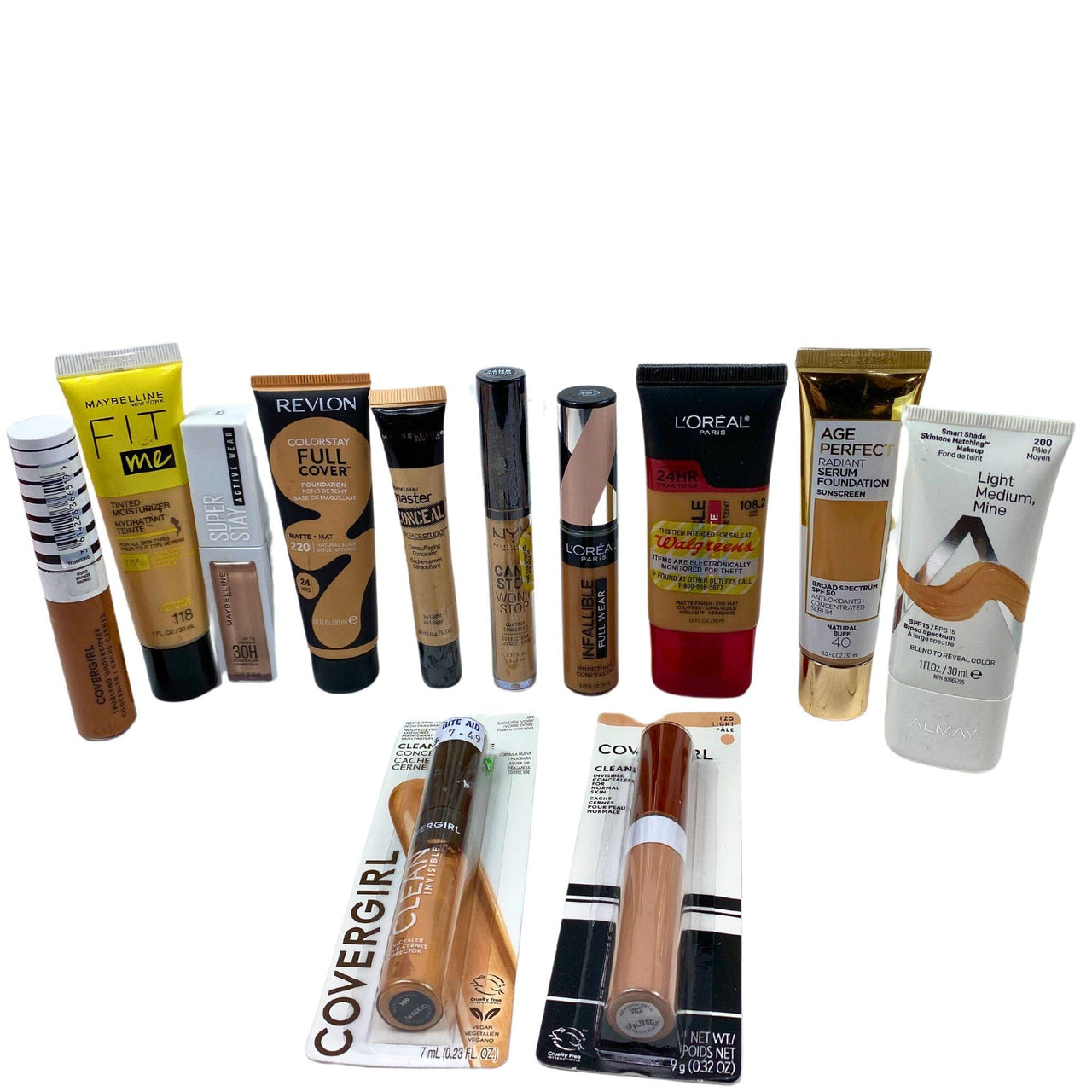Assorted Foundation And Concealer Differents Brands (50 Pcs Lot) - Discount Wholesalers Inc