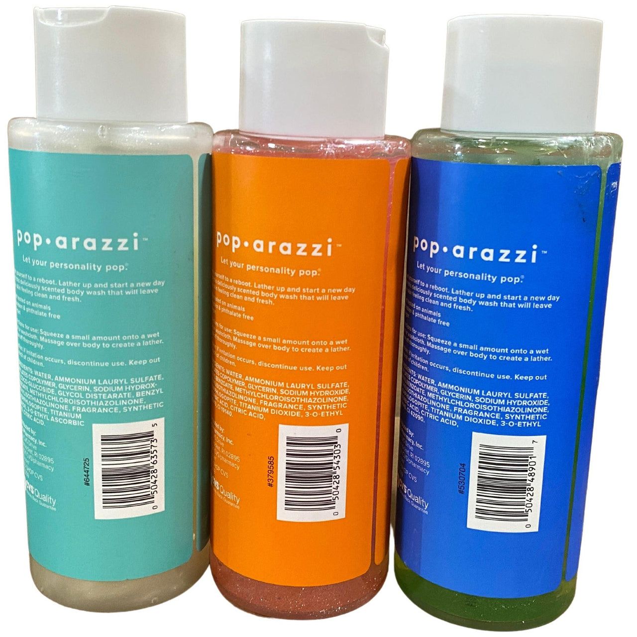 Assorted Poparazzi Body Wash 16FL.OZ ( 50 Pcs Box) - Discount Wholesalers Inc