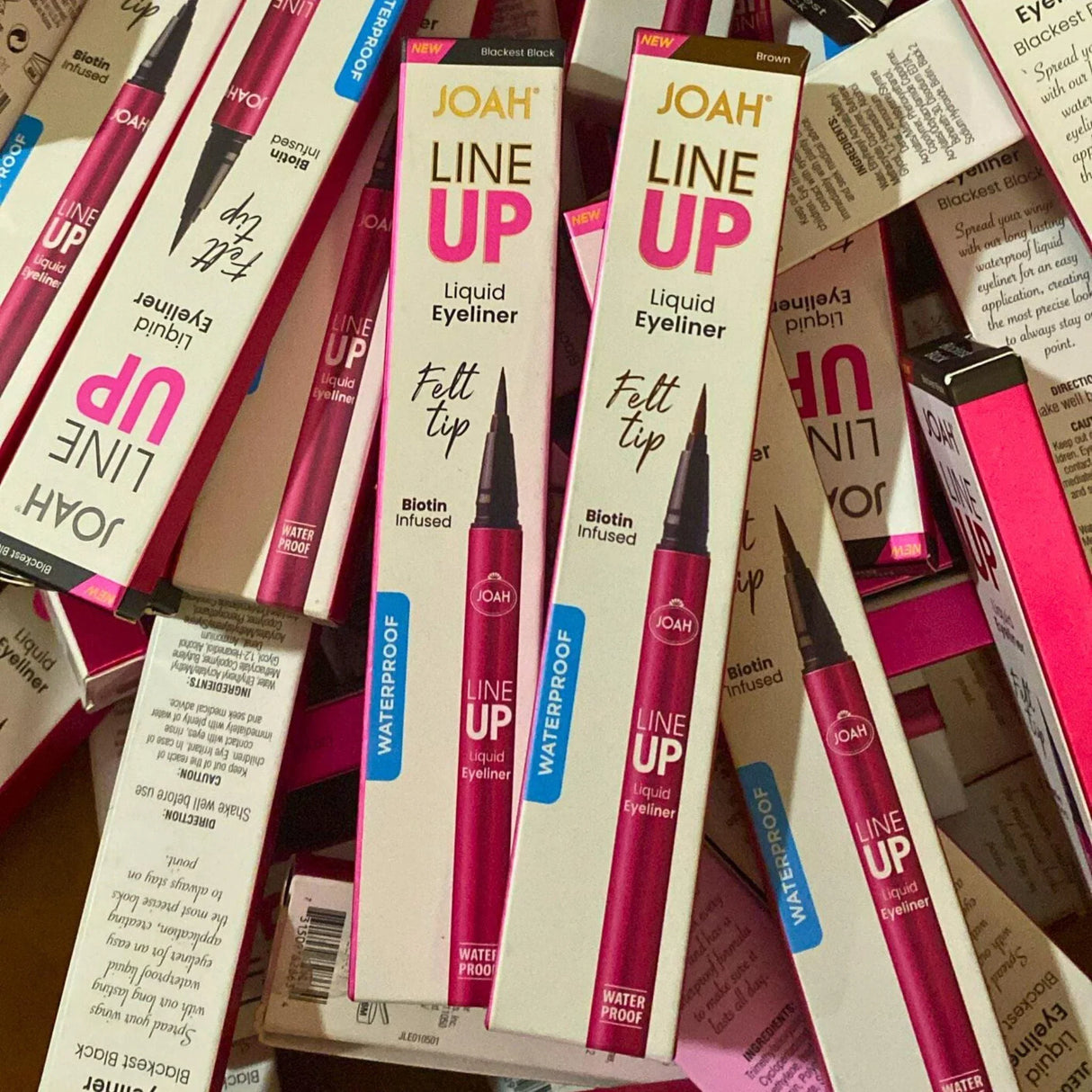 Joah Line Up Liquid Eyeliner Felt Tip Biotin Infused Waterproof