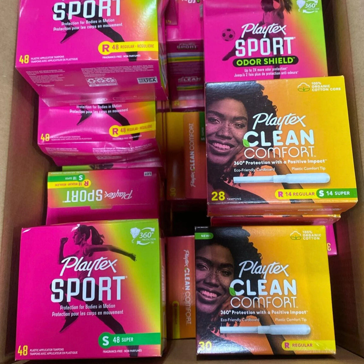 Playtex Mix includes Assorted Tampon Sizes