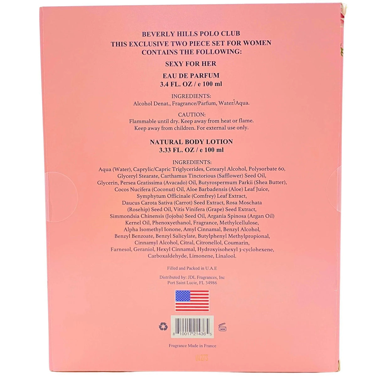 Beverly Hills Polo Club for Her 3.33OZ (60 Pcs Lot) - Discount Wholesalers Inc