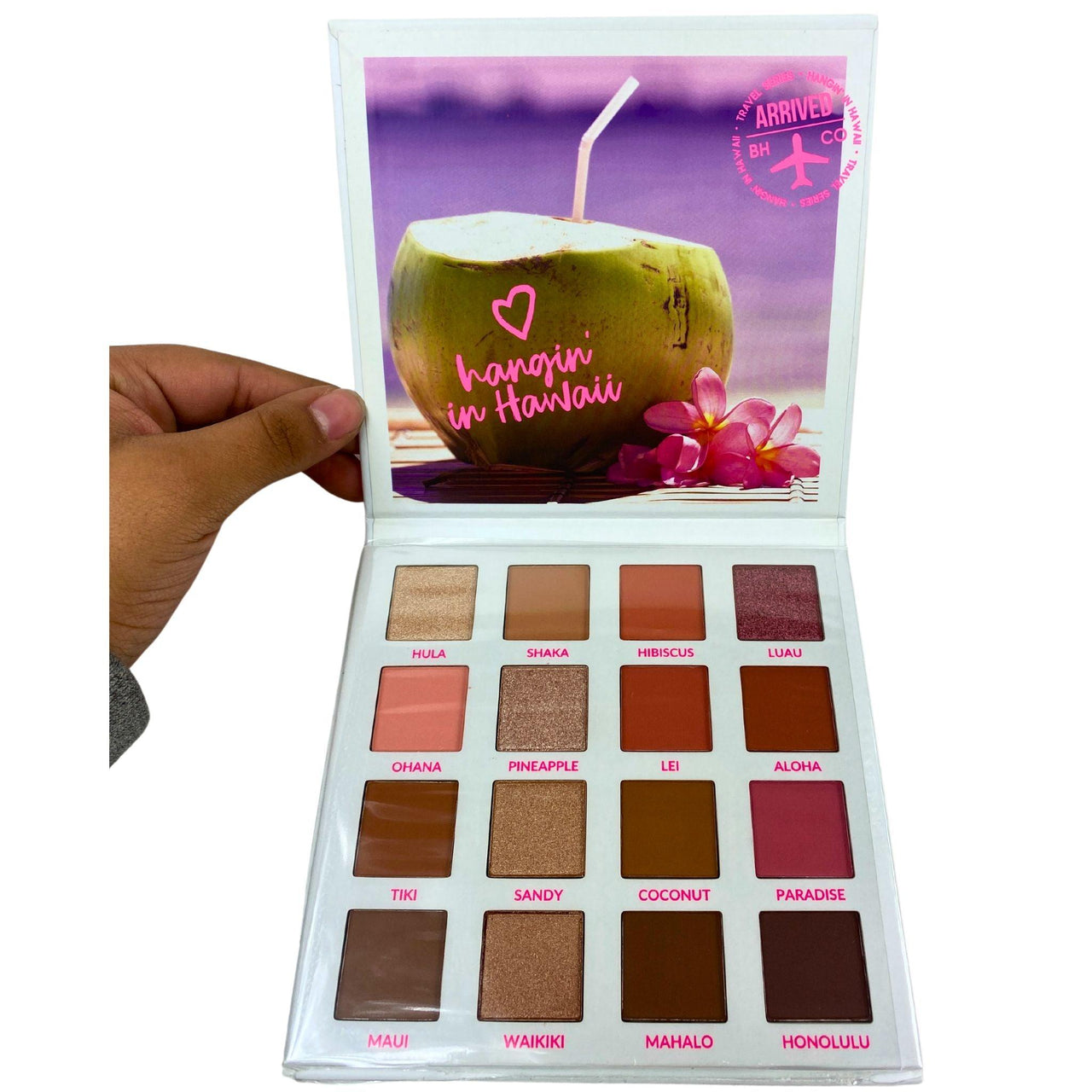 BH Cosmetics 16 Color Shadow Palette Hangin In Hawaii (36 Pcs Lot) - Discount Wholesalers Inc
