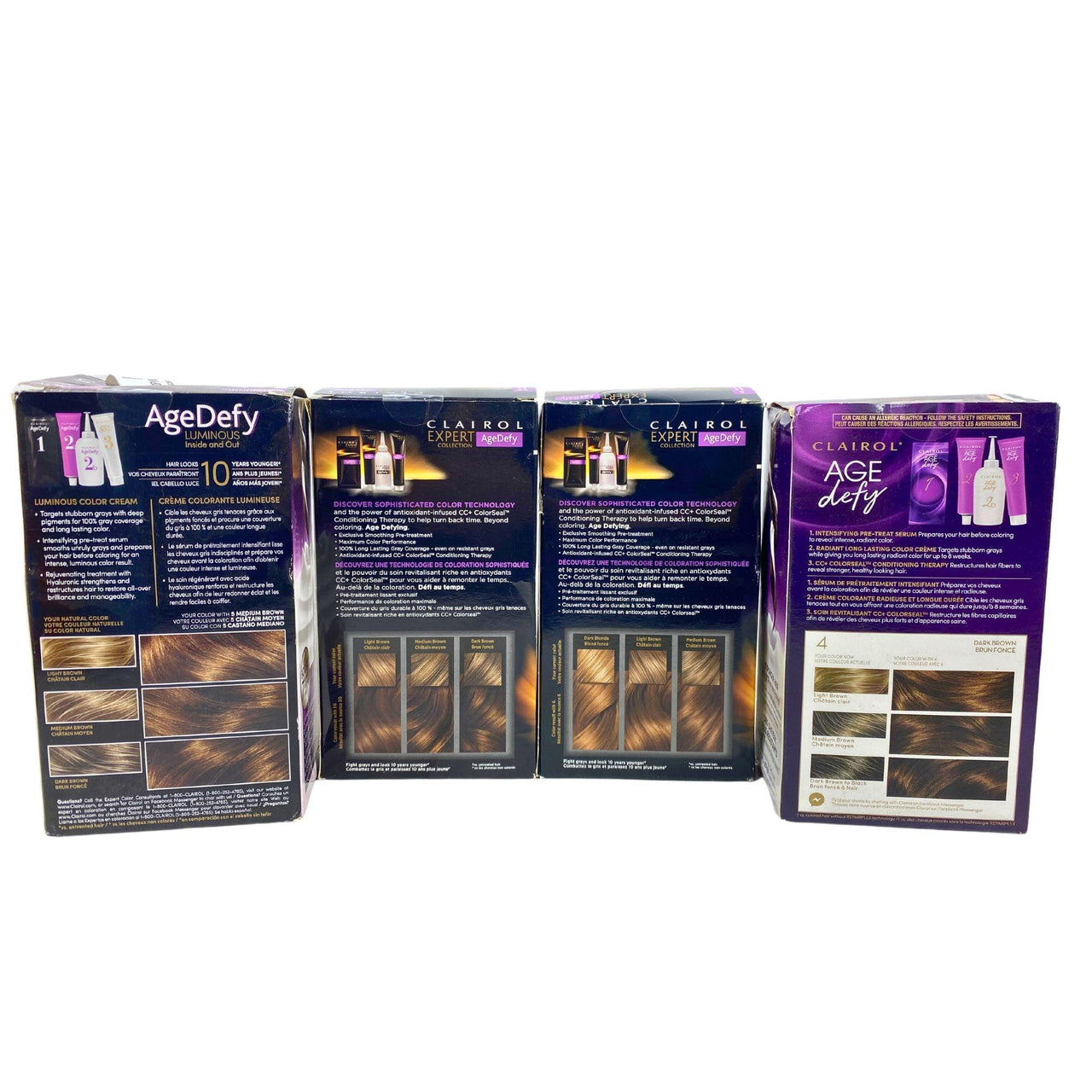 Clairol Age Defy Mix Youthful Radiant Color (50 Pcs Lot) - Discount Wholesalers Inc