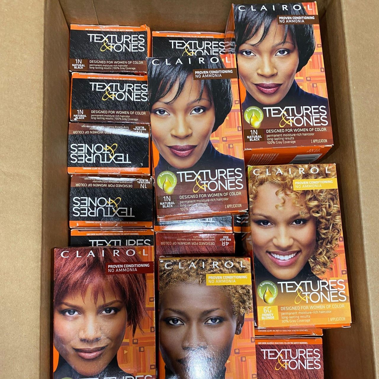 Clairol Professional Texture and Tones Permanent Hair Color, 1 oz, Assorted Colors (50 Pcs Lot) - Discount Wholesalers Inc