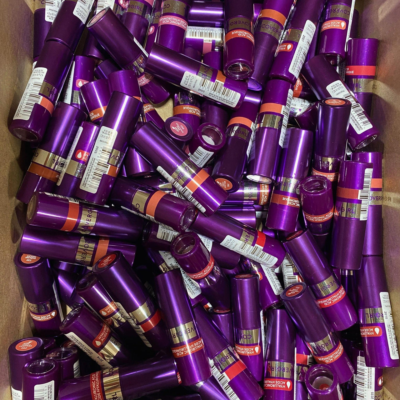 Covergirl Hyaluronic Acid Lipstick 0.14OZ Assorted Mix (60 Pcs Lot) - Discount Wholesalers Inc