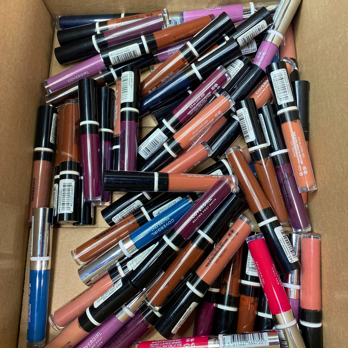 Covergirl Melting Pout Matte And Vinyl Vow Assorted Colors (60 Pcs Lot) - Discount Wholesalers Inc