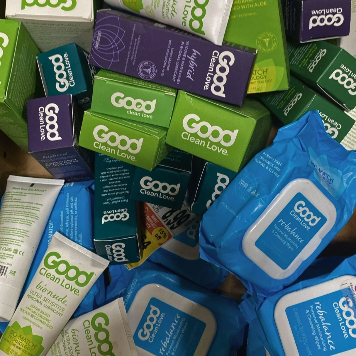 Good Clean Love Wipes Personal Lubriicant