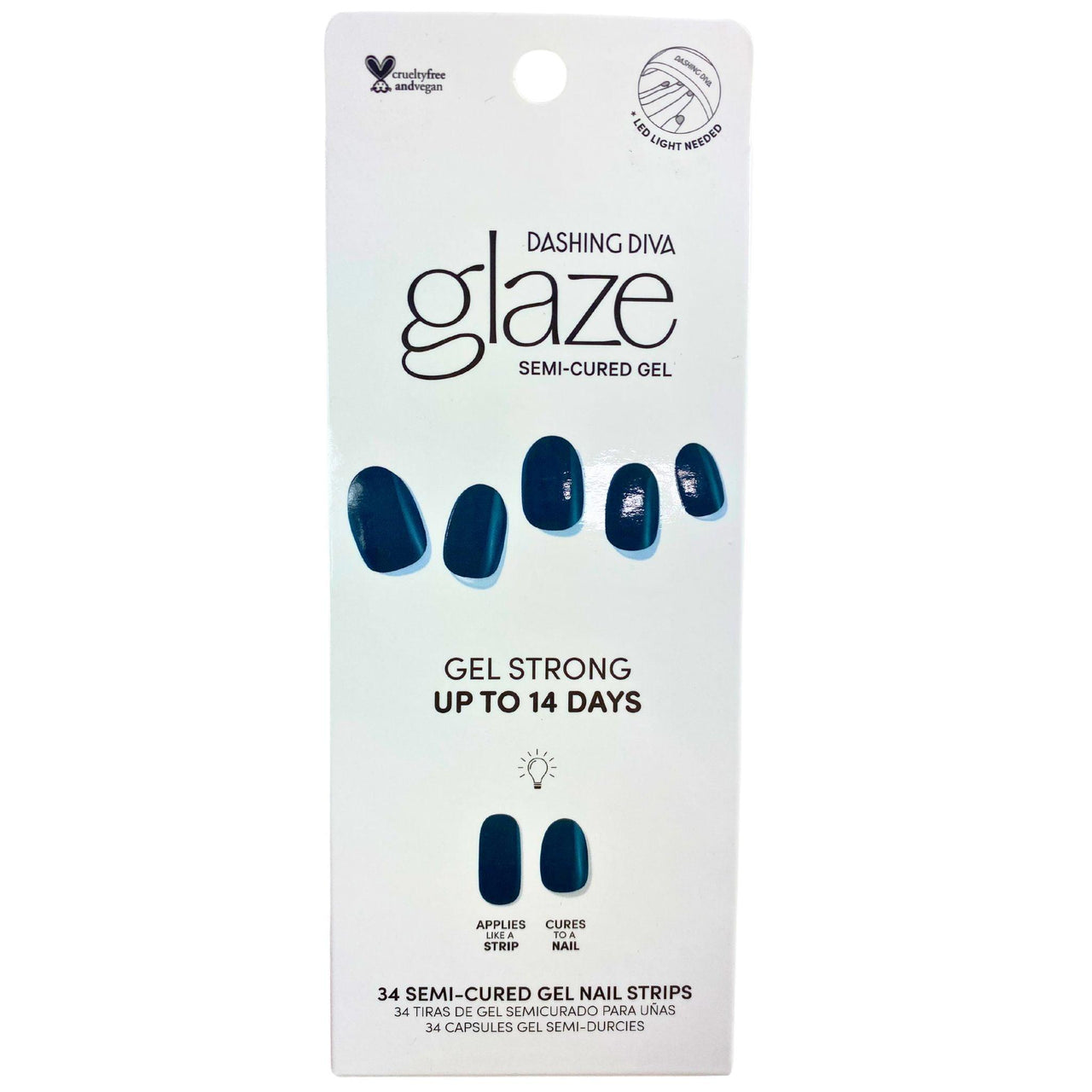 Dashing Diva Glaze Semi-Cured Gel Strong up to 14 Days Real Black (48 Pcs Lot) - Discount Wholesalers Inc