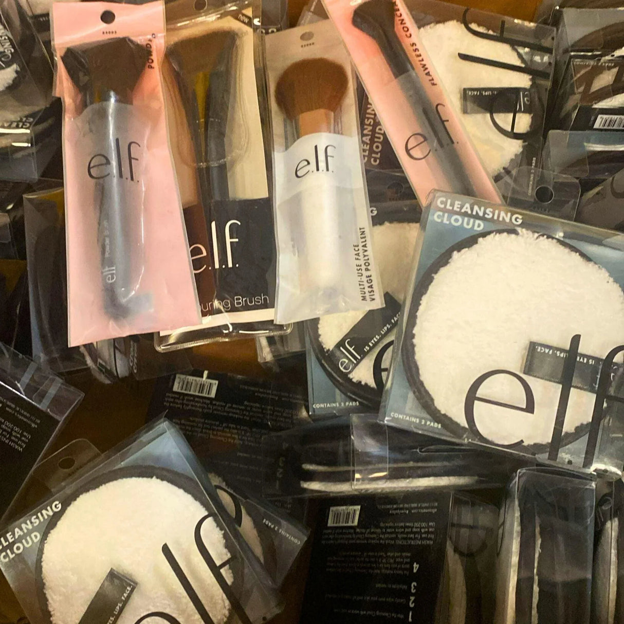 Elf Assorted Brush Mix & Cleansing Cloud Pads