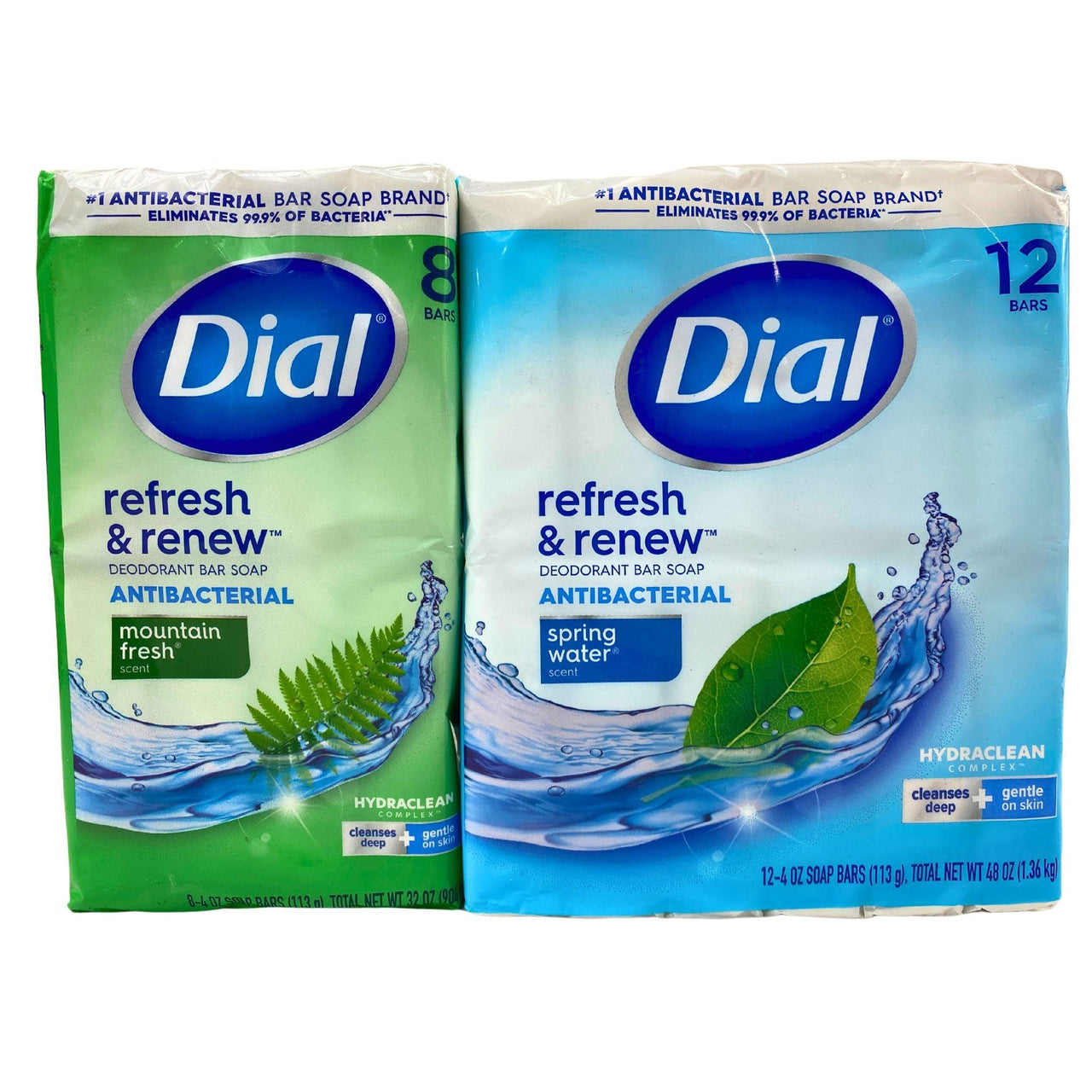 Dial Antibacterial Deodorant Bar Soap Mix Includes 8 bars & 12 Bar Packs (20 Pcs Lot) - Discount Wholesalers Inc