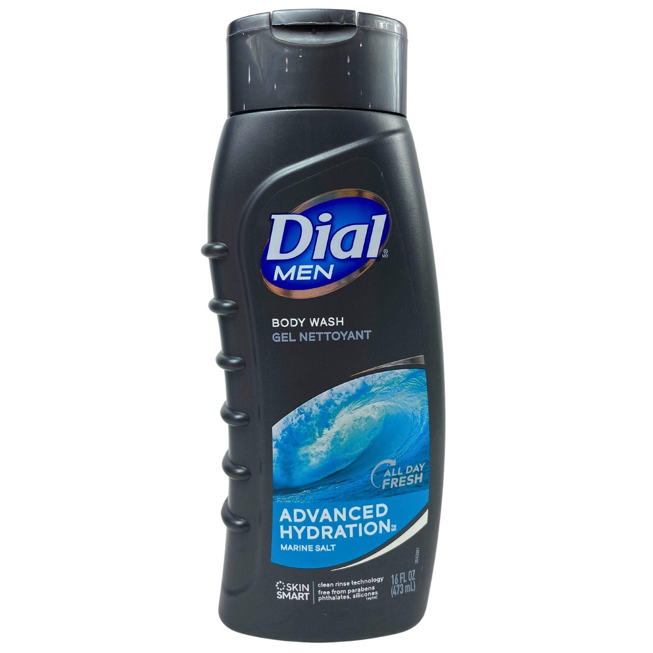 Dial Men Body Wash Advanced Hydration Marine Salt All Day Fresh 16OZ (50 Pcs Lot) - Discount Wholesalers Inc