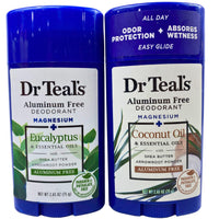Thumbnail for Dr Teal's Deodorant + Eucalyptus & Coconut Oil + Essential Oils with Shea Butter Arrowroot Powder 2.65OZ (37 Pcs Lot) - Discount Wholesalers Inc