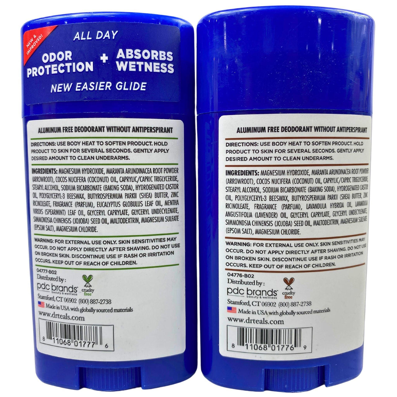 Dr Teal's Deodorant + Eucalyptus & Coconut Oil + Essential Oils with Shea Butter Arrowroot Powder 2.65OZ (37 Pcs Lot) - Discount Wholesalers Inc