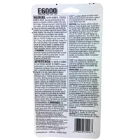 Thumbnail for E6000 Industrial Strength Adhesive Permanent Bond Washer/Dryer Safe 1.0OZ (48 Pcs Lot) - Discount Wholesalers Inc