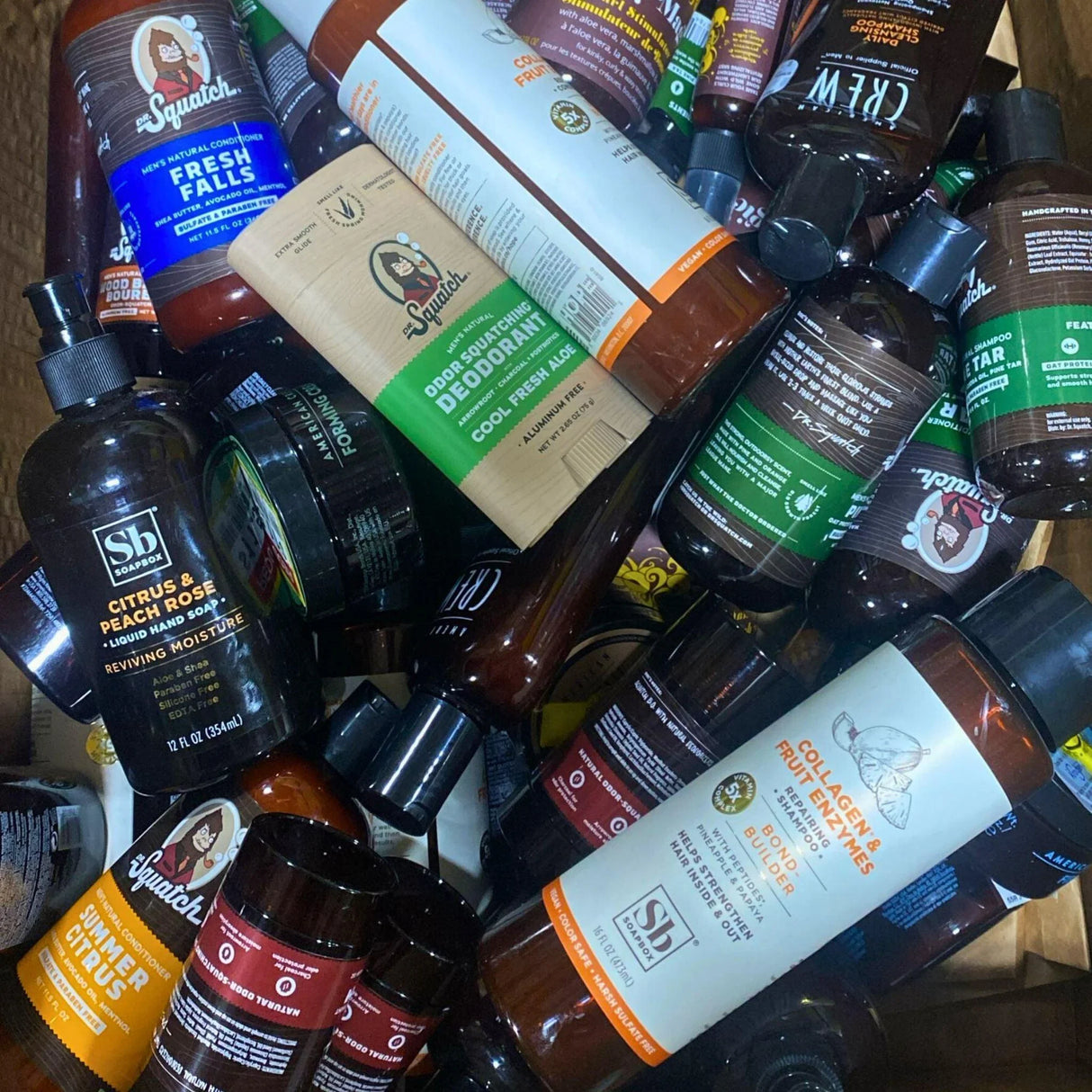 Mens Care Mix includes Shampoo , Deodorant , Hair Products