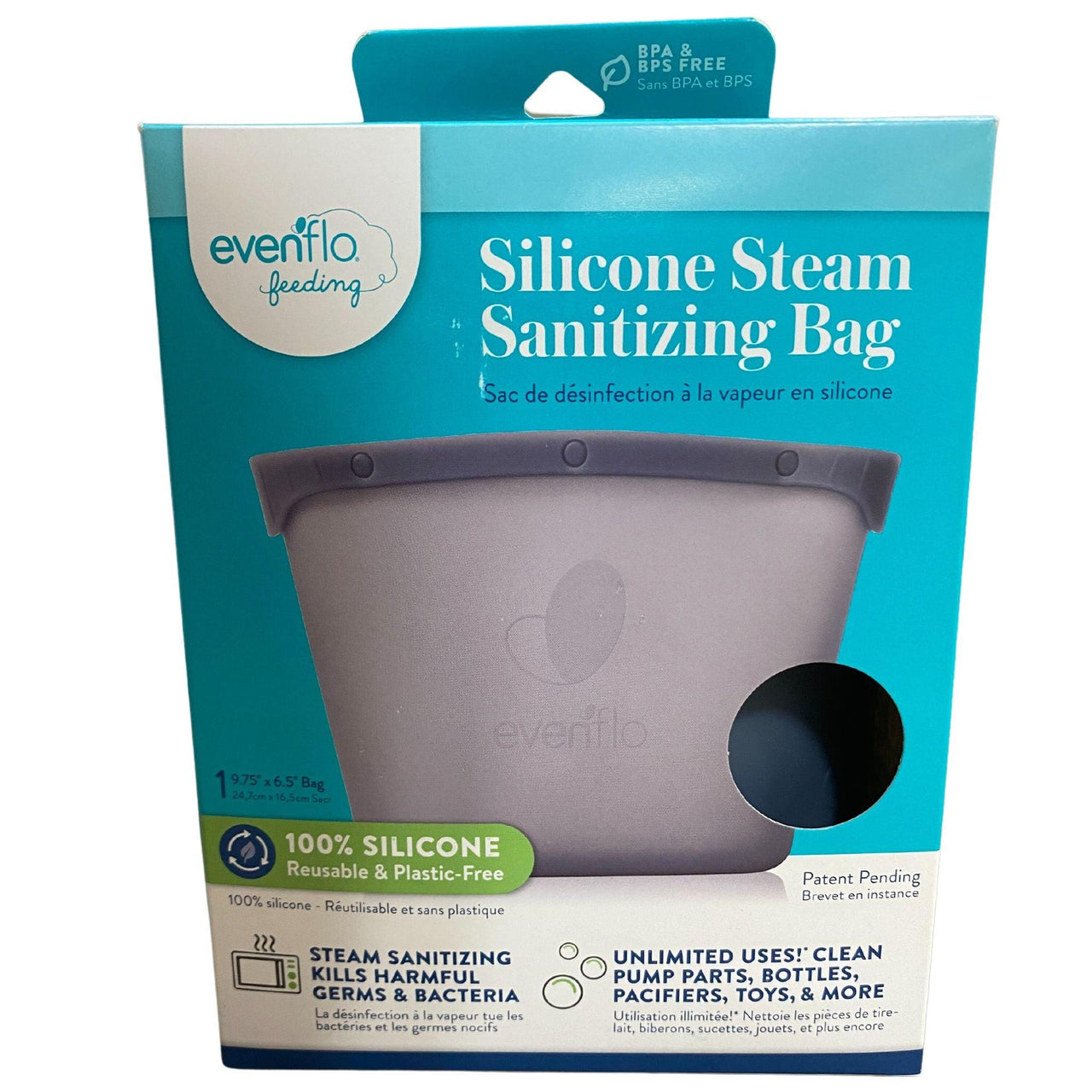 Evenflo Feeding Silicone Steam Sanitizing Bag (40 Pcs Lot) - Discount Wholesalers Inc