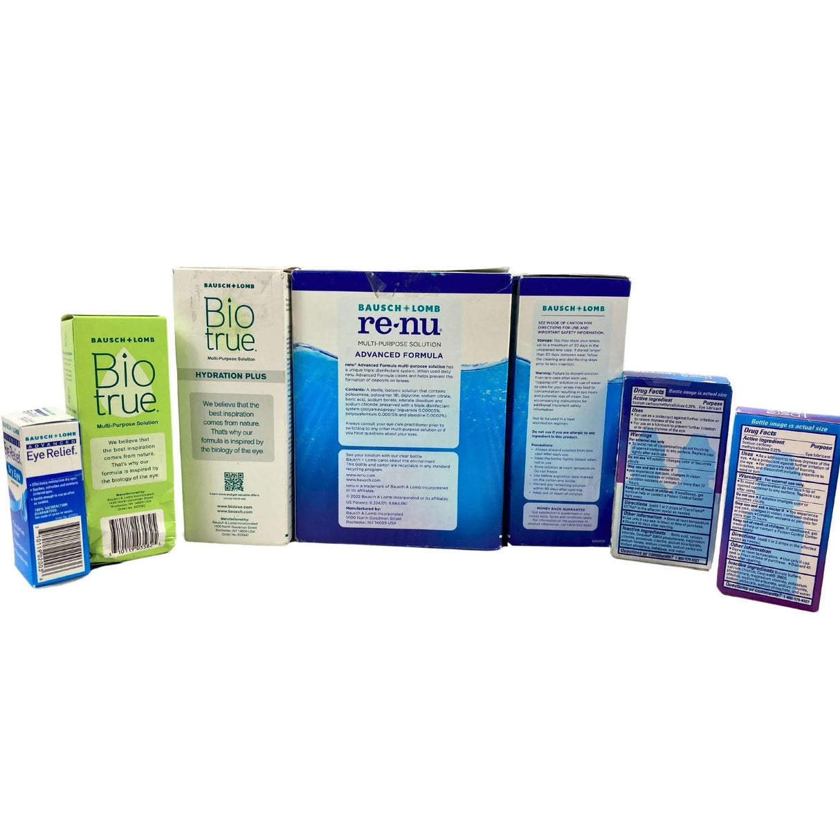 Eye Mix Includes Brands like Bio Tru , Renu , TheraEyes (22 Pcs Lot) - Discount Wholesalers Inc