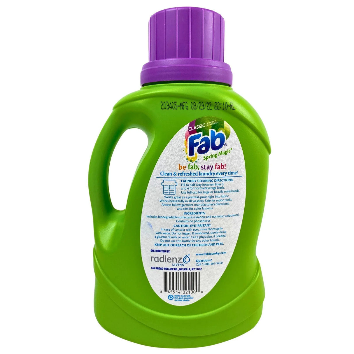 FAB Detergent 40OZ (9 Pcs Lot) - Discount Wholesalers Inc