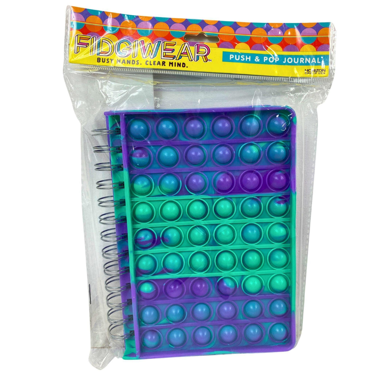 Fidgiwear Push & Pop Journal Busy Hands Clear Mind (50 Pcs Lot) - Discount Wholesalers Inc