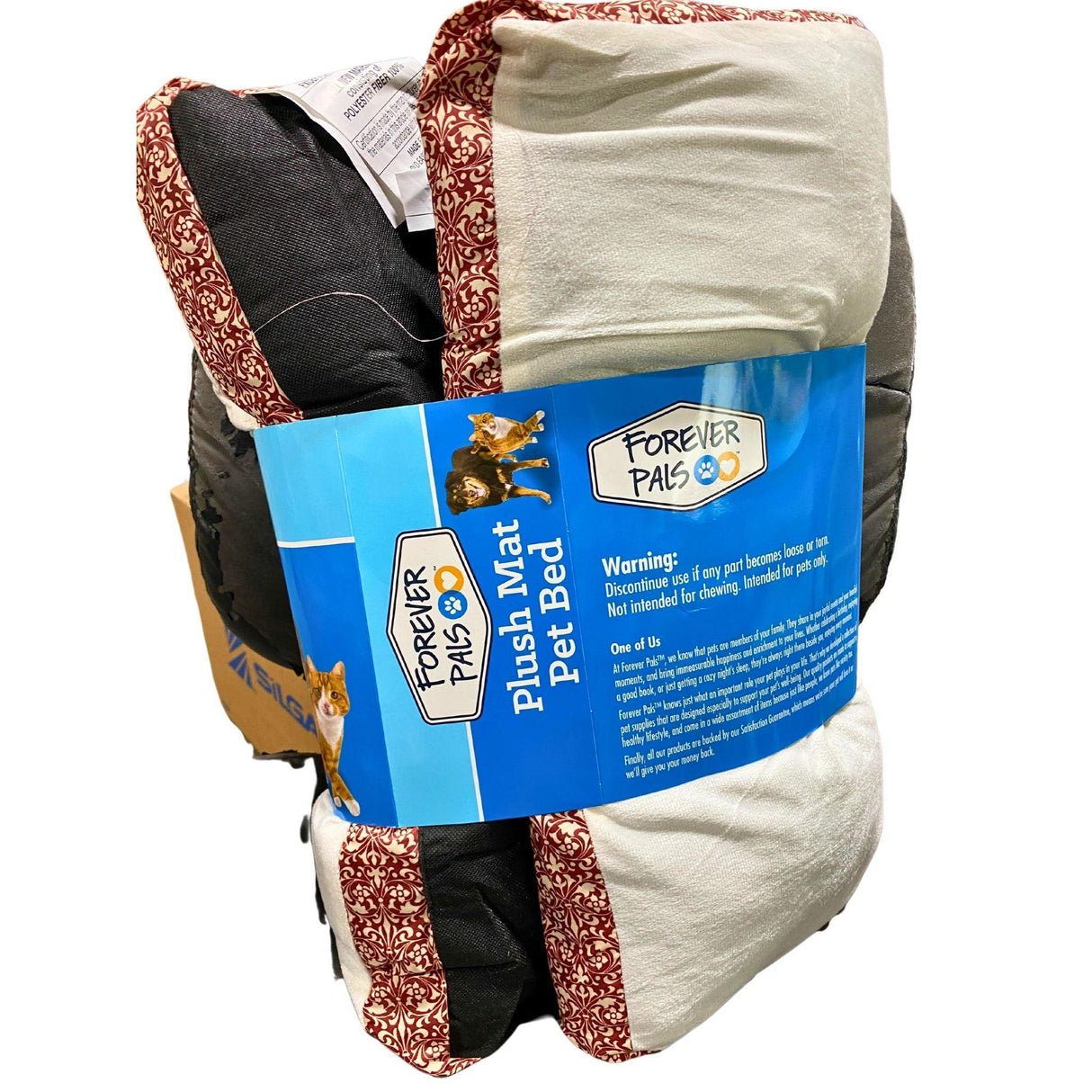 Forever Pals Plush Mat Pet Bed Supportive Cushion (72 Pcs Lot) - Discount Wholesalers Inc