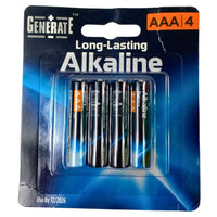 Thumbnail for Generate Alkaline Long Lasting AAA4 (96 Pcs Lot) - Discount Wholesalers Inc