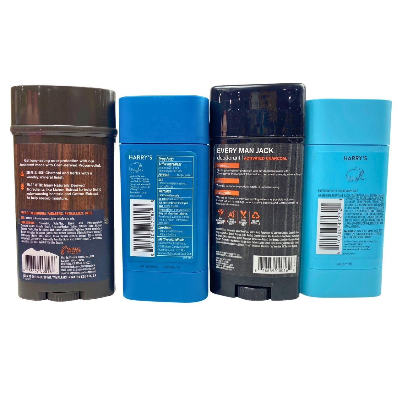 Harry's & Every Man Jack Deodorant Assorted Mix (45 Pcs Lot) - Discount Wholesalers Inc