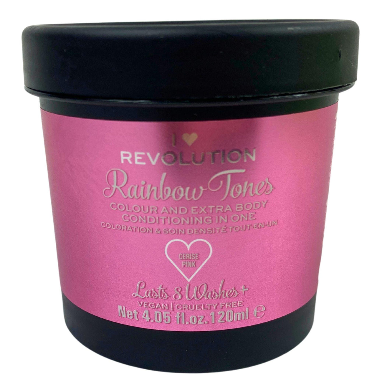 i heart Revolution Rainbow Tones Colour and Extra Body Conditioning In One Cerise Pink 4.05oz (18 Pcs lot) - Discount Wholesalers Inc