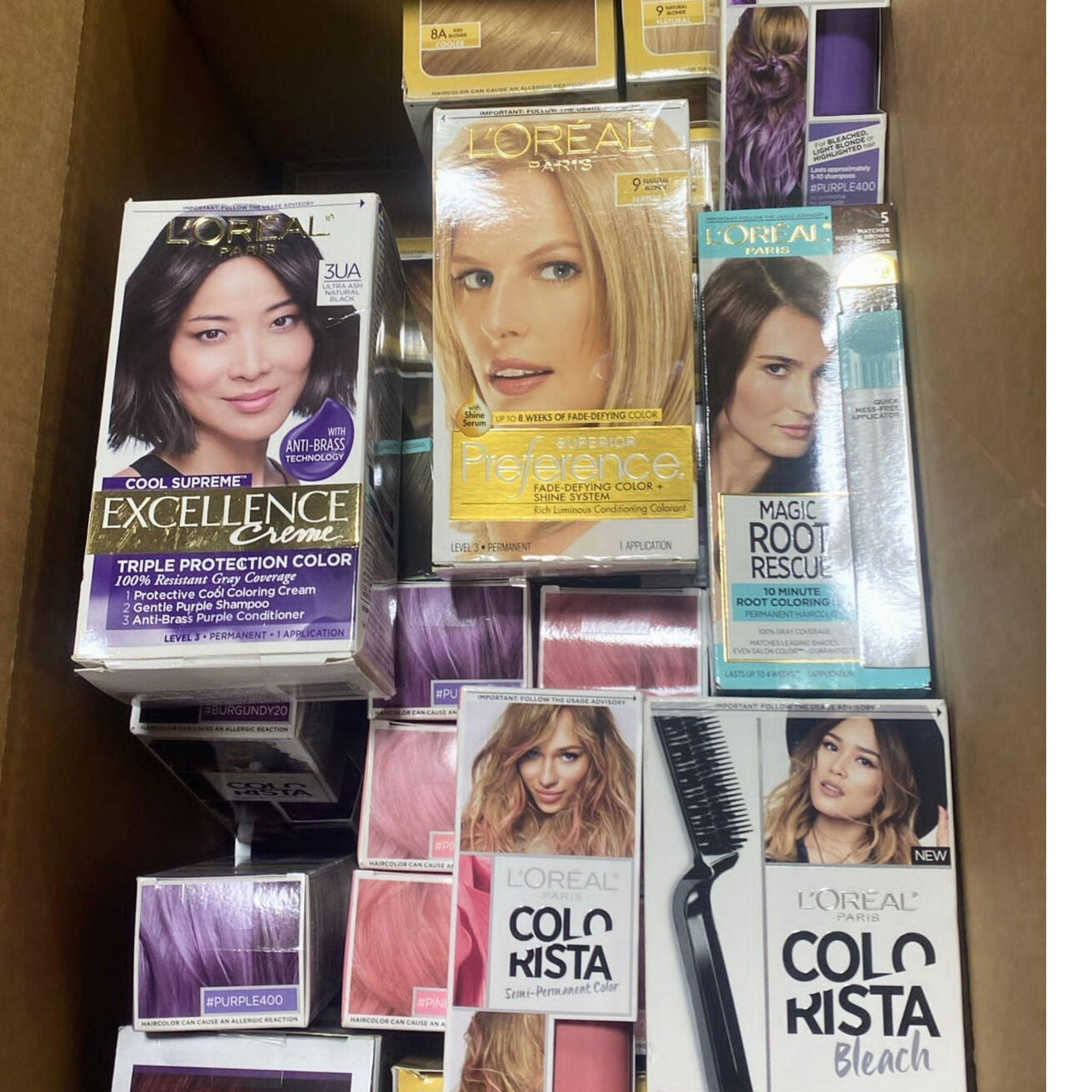 L'Oreal Paris Hair Dye Assorted Mix (50 Pcs Lot) - Discount Wholesalers Inc