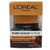 Thumbnail for L'Oreal Paris Pure-Sugar Scrub Resurface & Energize 3 Pure Sugars 1.7OZ (50 Pcs Lot) - Discount Wholesalers Inc