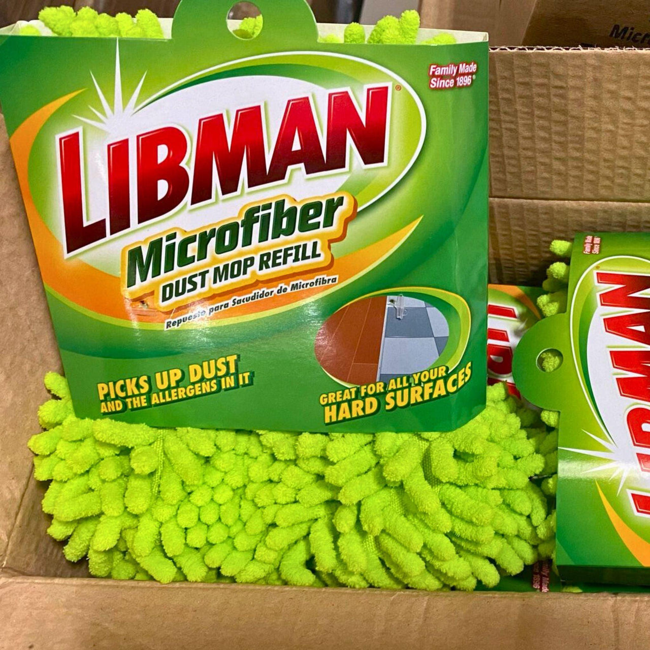 Libman Microfiber Dust Mop Refill Picks Up Dust Great for all your Hard Surfaces (50 Pcs Lot) - Discount Wholesalers Inc
