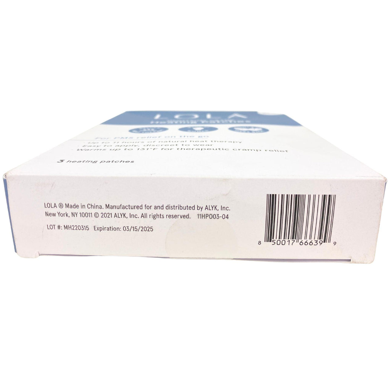 Lola Menstrual Cramp Heating Patches (50 Pcs Lot) - Discount Wholesalers Inc