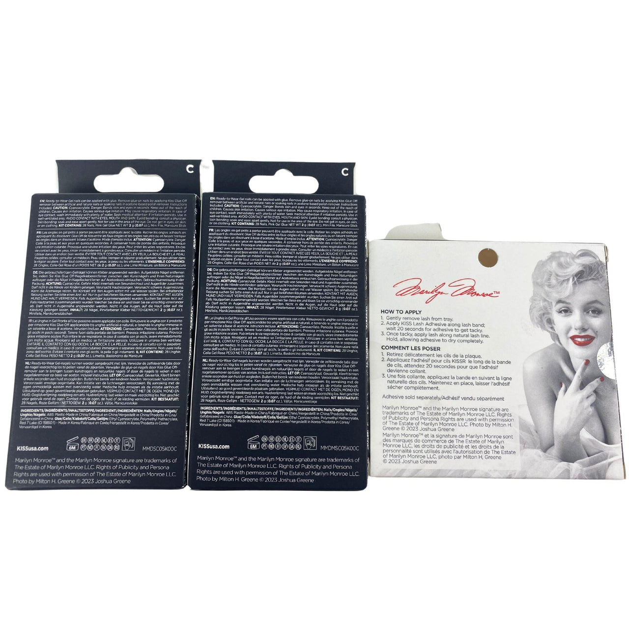 Marilyn Monroe X KISS MIX Eyelashes & Press on Nails (70 Pcs Lot) - Discount Wholesalers Inc