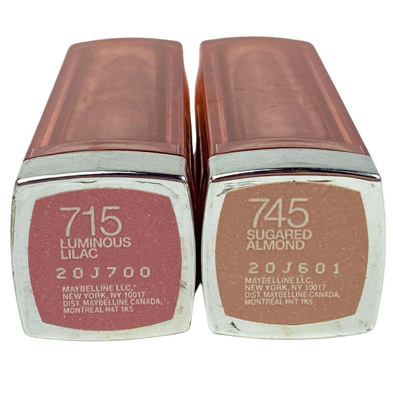 Maybelline Colosensational Mix 715 Luminous Lilac & 745 Sugared Almond 15OZ (50 Pcs Lot) - Discount Wholesalers Inc