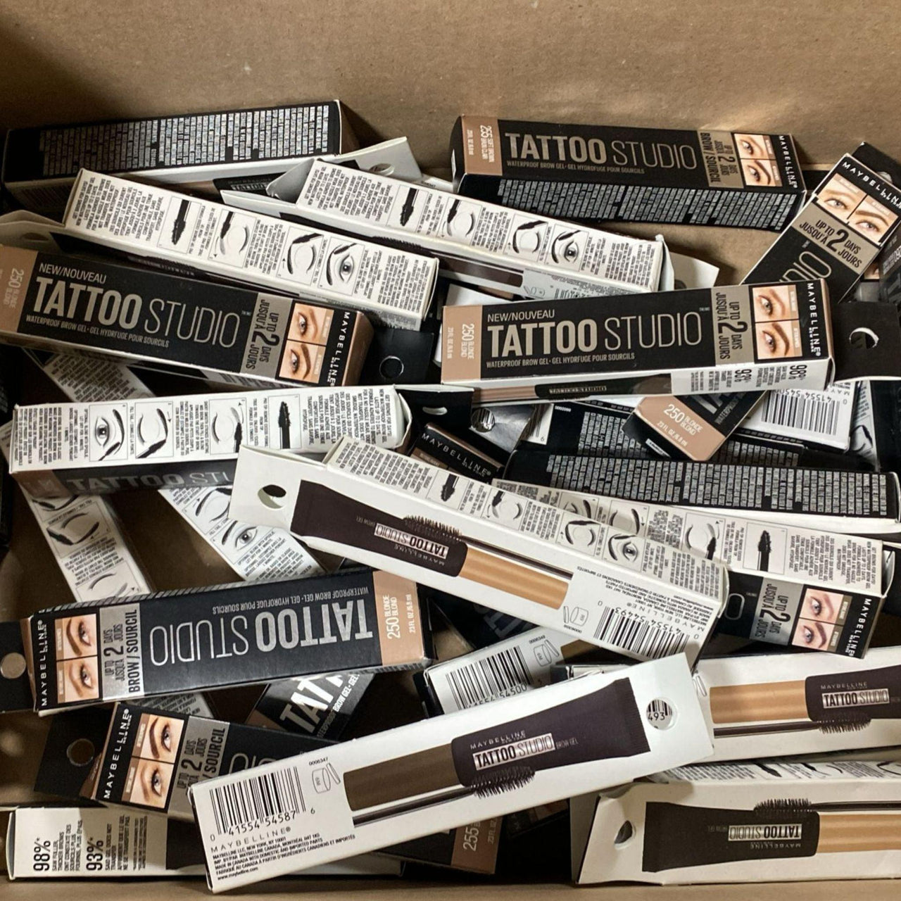 Maybelline Tattoo Studio Waterproof Brow Gel (50 Pcs Lot) - Discount Wholesalers Inc