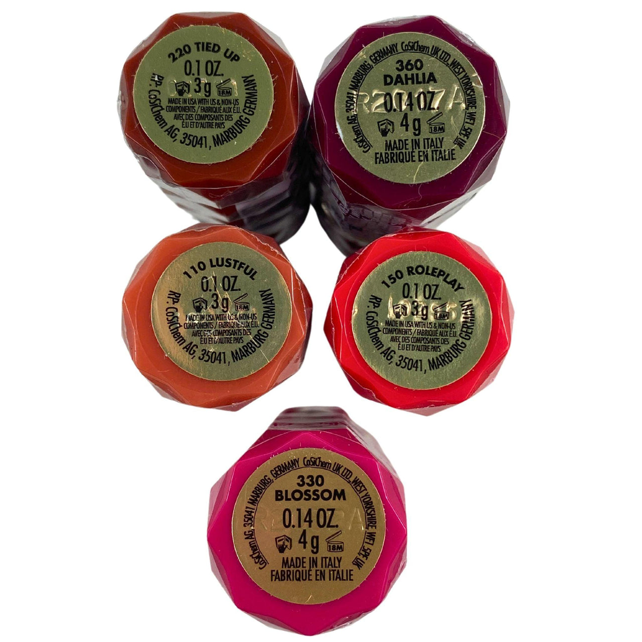 Milani Assorted Color Fetish Lipstick Mix 0.1OZ (50 Pcs Lot) - Discount Wholesalers Inc