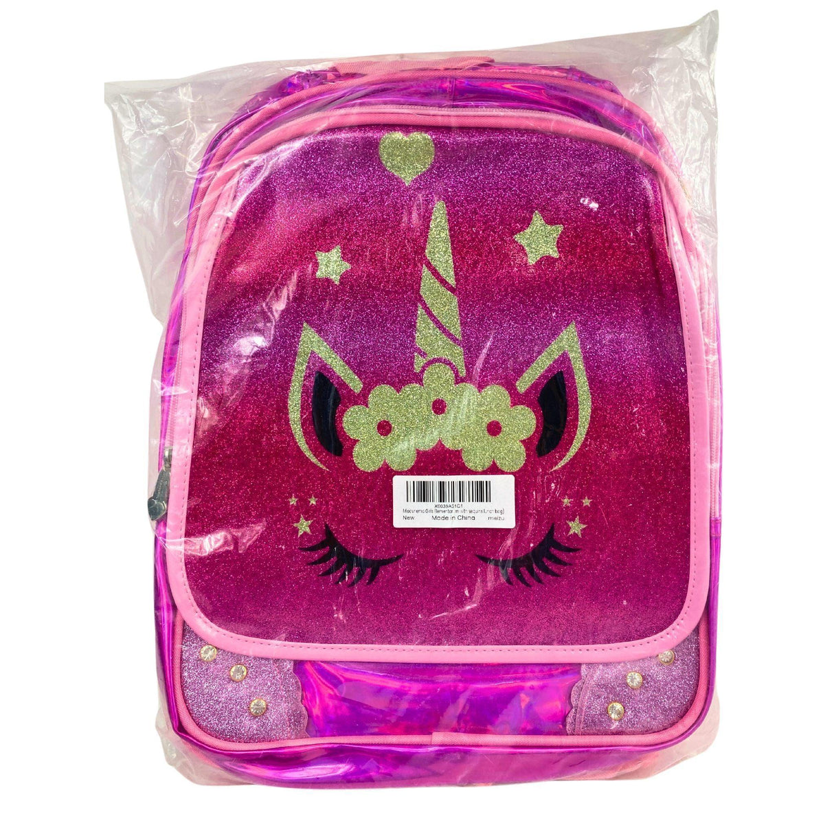 Mloovnemo Girls Elementary with Sequins Lunch Bag (24 Pcs Lot) - Discount Wholesalers Inc