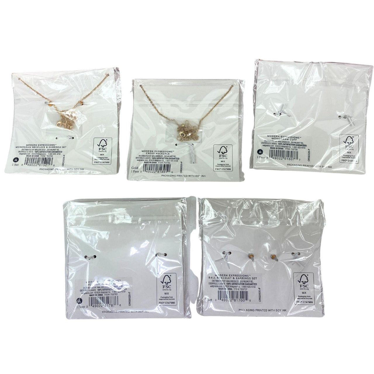 Modern Expressions Assorted Silver & Gold Jewelry (36 Pcs Lot) - Discount Wholesalers Inc