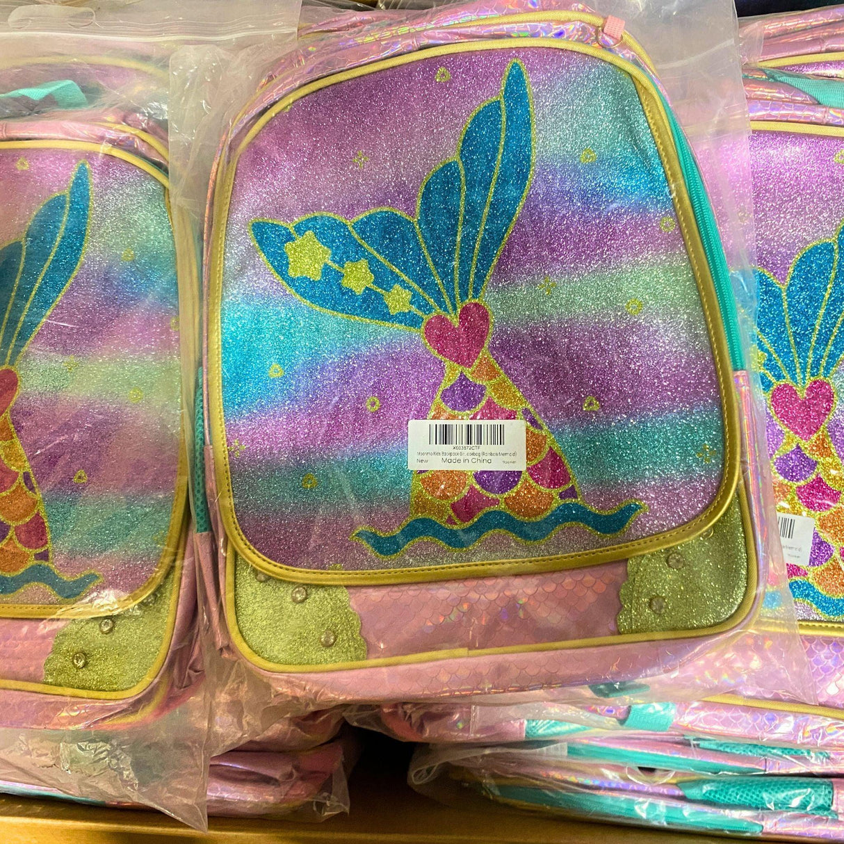 Moonmo Kids Backpack Gir....ookbag (Rainbow Mermaid) (24 Pcs Lot) - Discount Wholesalers Inc