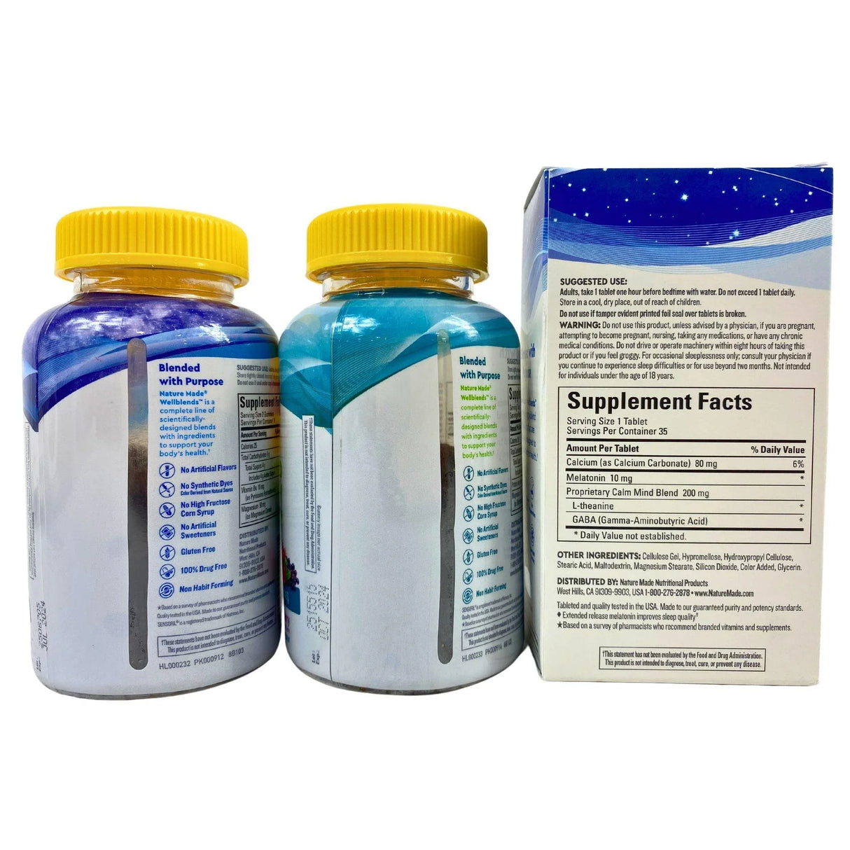 Nature Made Well Blends Sleep & Relieve Stree , Calm Mind & Body + Sleep Longer ( 35 Pcs Lot) - Discount Wholesalers Inc