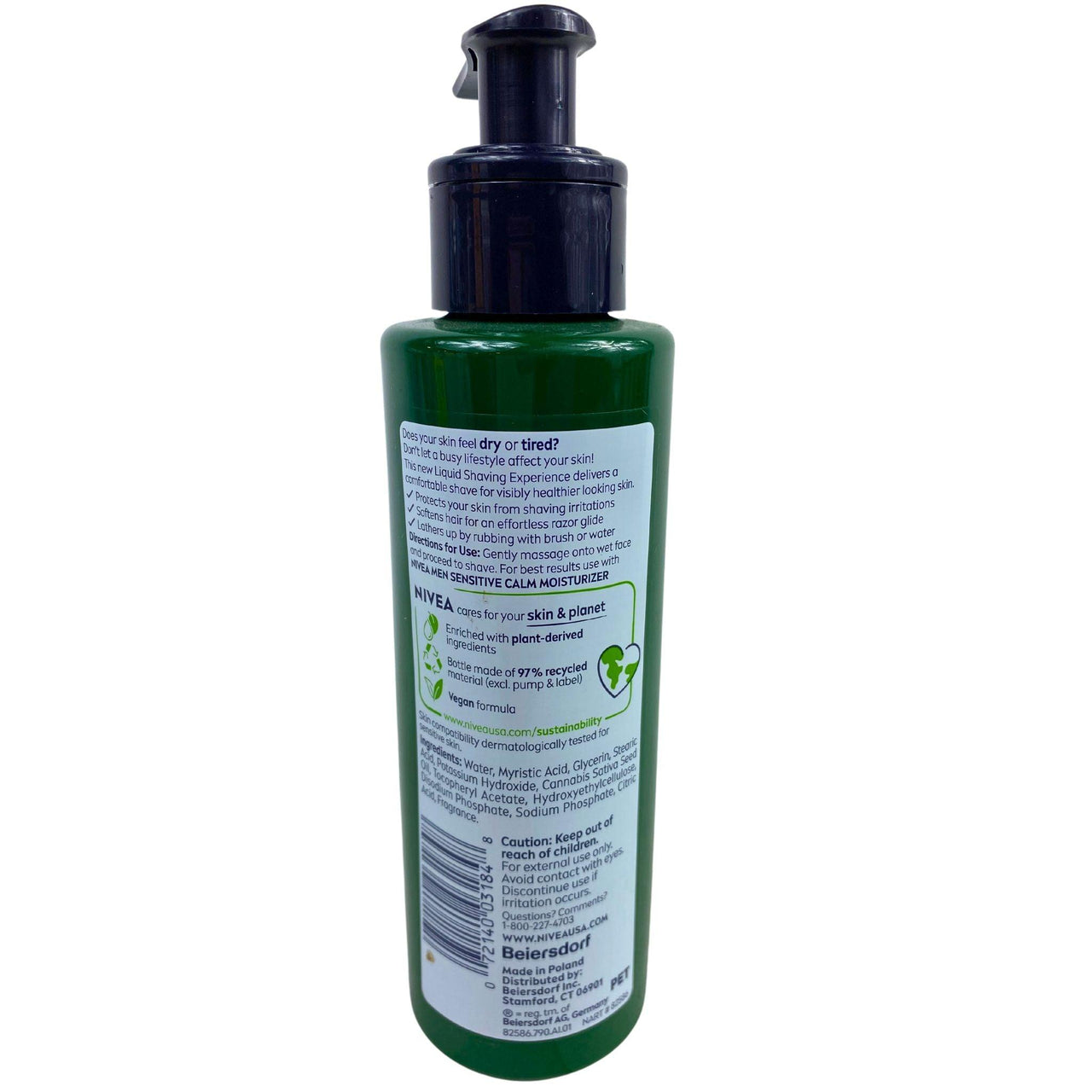 Nivea Men Sensitive Calm Liquid Shaving Cream 6.8FL.OZ (60 Pcs Lot) - Discount Wholesalers Inc