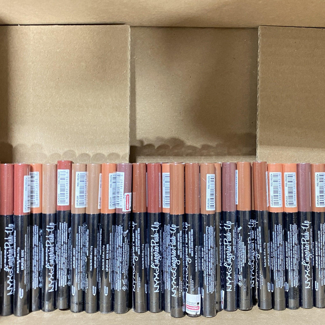 NYX Lingerie Push-Up Long Lasting Lipsticks Assorted (50 Pcs Box) - Discount Wholesalers Inc