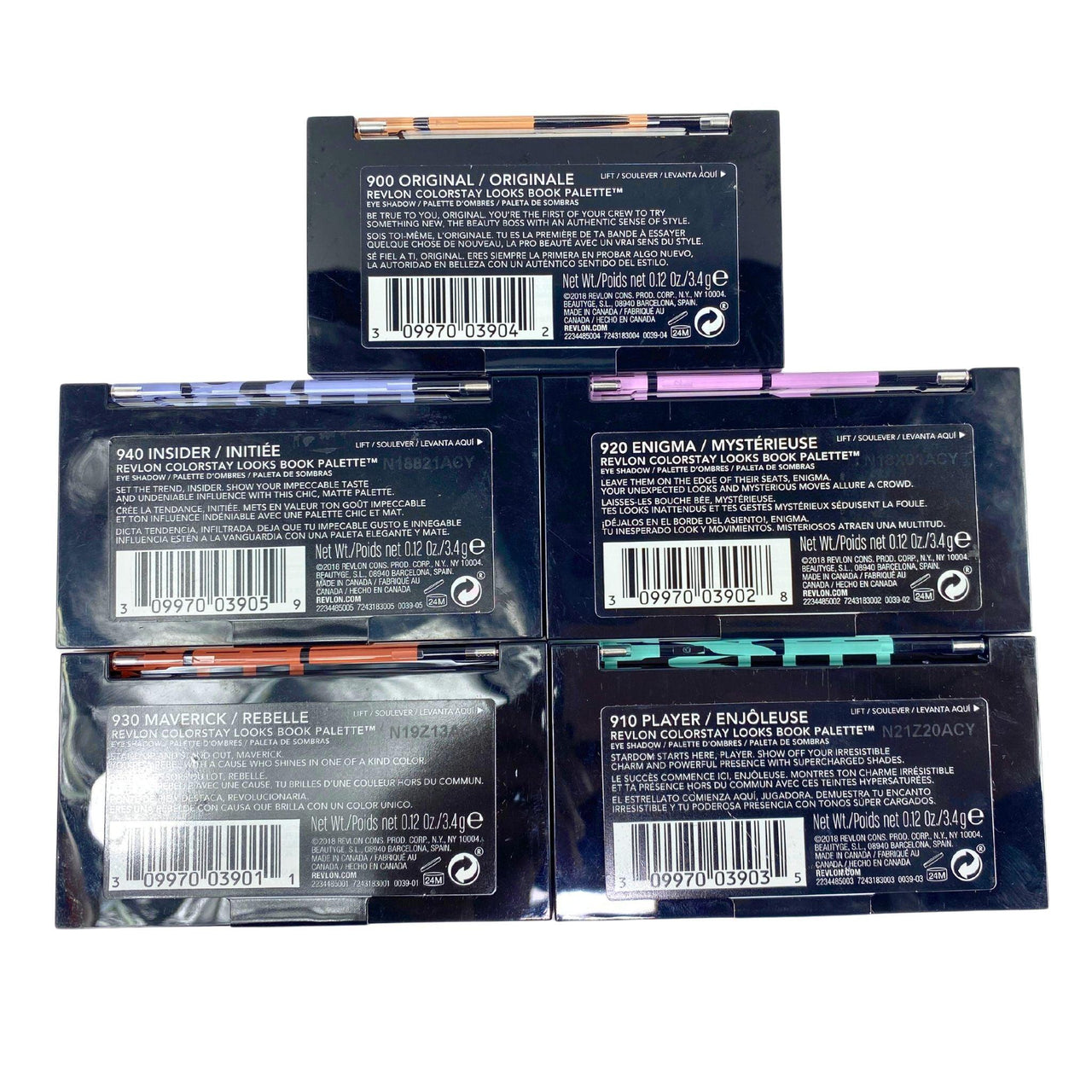 Revlon Colorstay 24HRS 0.12OZ Eye Shadow Palette Assorted Mix (50 Pcs Lot) - Discount Wholesalers Inc