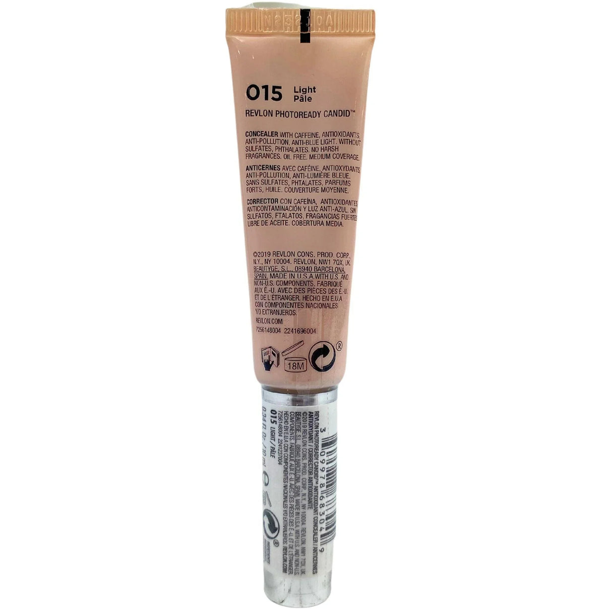 Revlon Photoready Candid Antioxidant Concealer 015 Light 0.34OZ (50 Pcs Lot) - Discount Wholesalers Inc